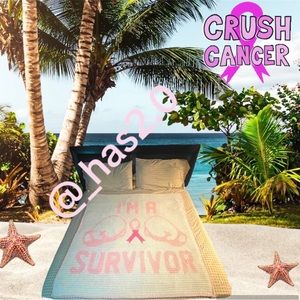 Full size custom Breast Cancer blanket